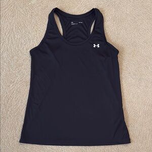 Under Armour Black Loose Tank Top Moisture-Wicking- Lg